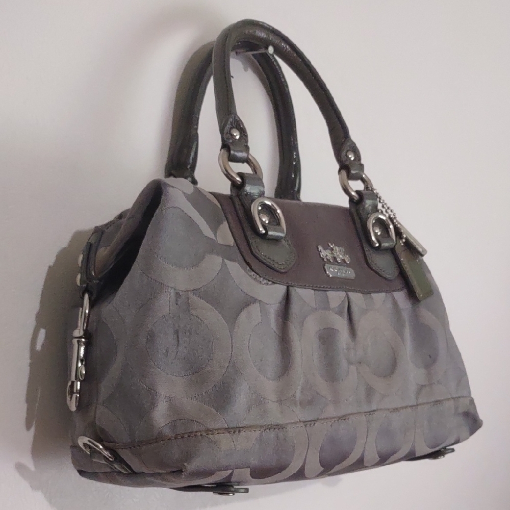 Coach Gray and Black Satchel - Picture 2 of 16